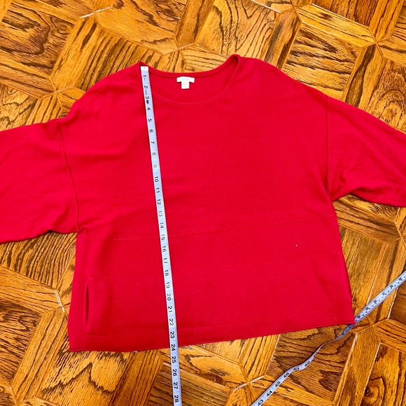 💖 3 for $20 ✅ PureJill Red Pocket Cashmere Sweater - Picture 4 of 4
